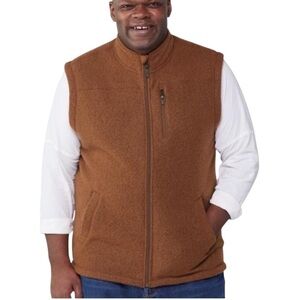 Smartwool Hudson Trail Fleece Vest Size XL Brown